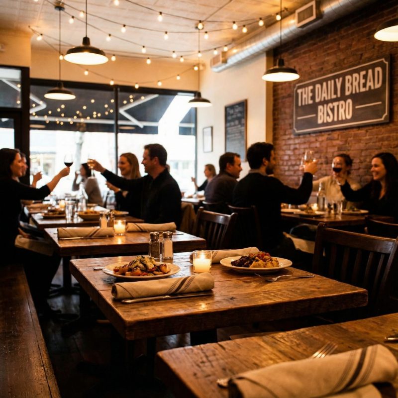 Busy local restaurant